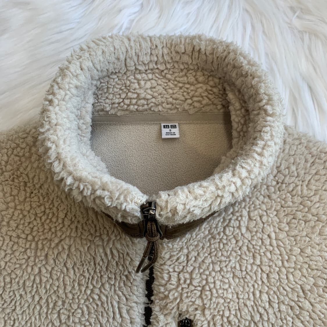 유니클로 플리스 뽀글이 후리스 집업 1780 상품이미지4