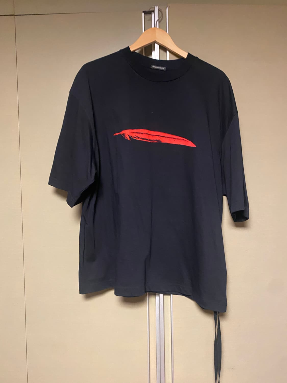 앤드뮐미스터 레드프린팅 오버사이즈 티셔츠 상품이미지4