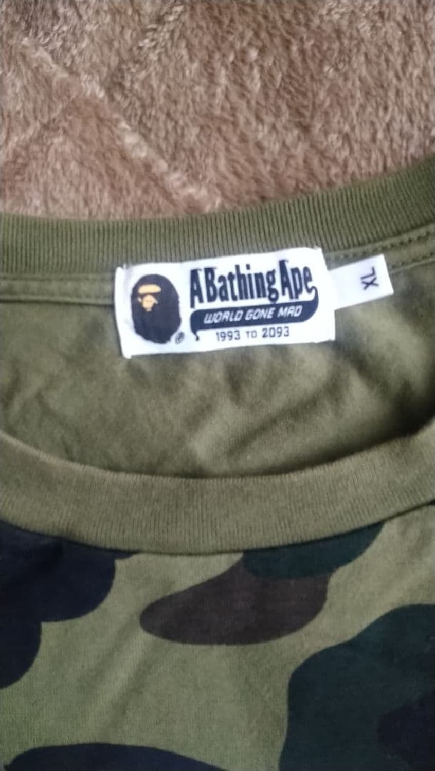 베이프 1ST 카모 컬리지 롱슬리브 티셔츠 상품이미지3