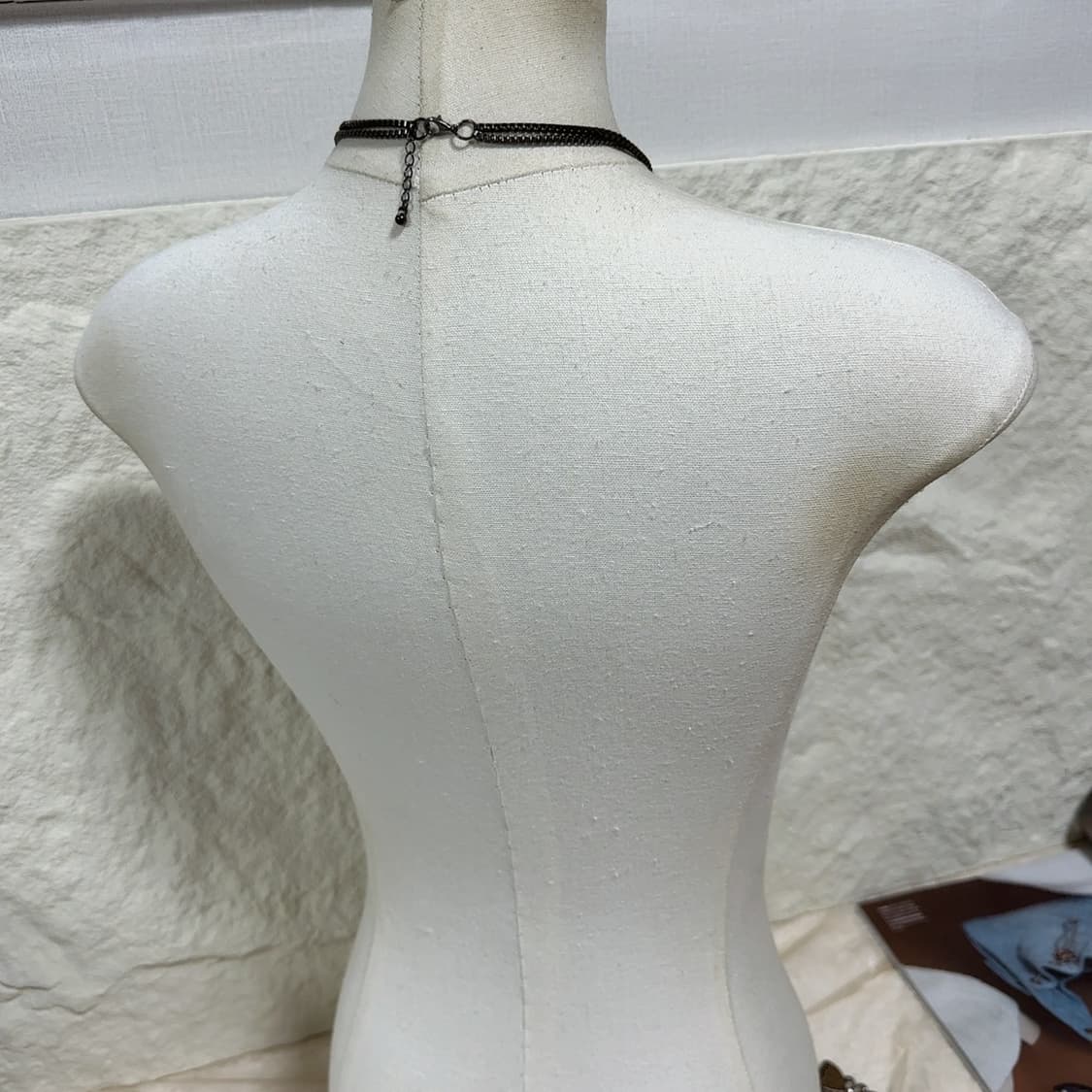 빈티지  고딕 박스체인 레이어드 십자가 목걸이 상품이미지3