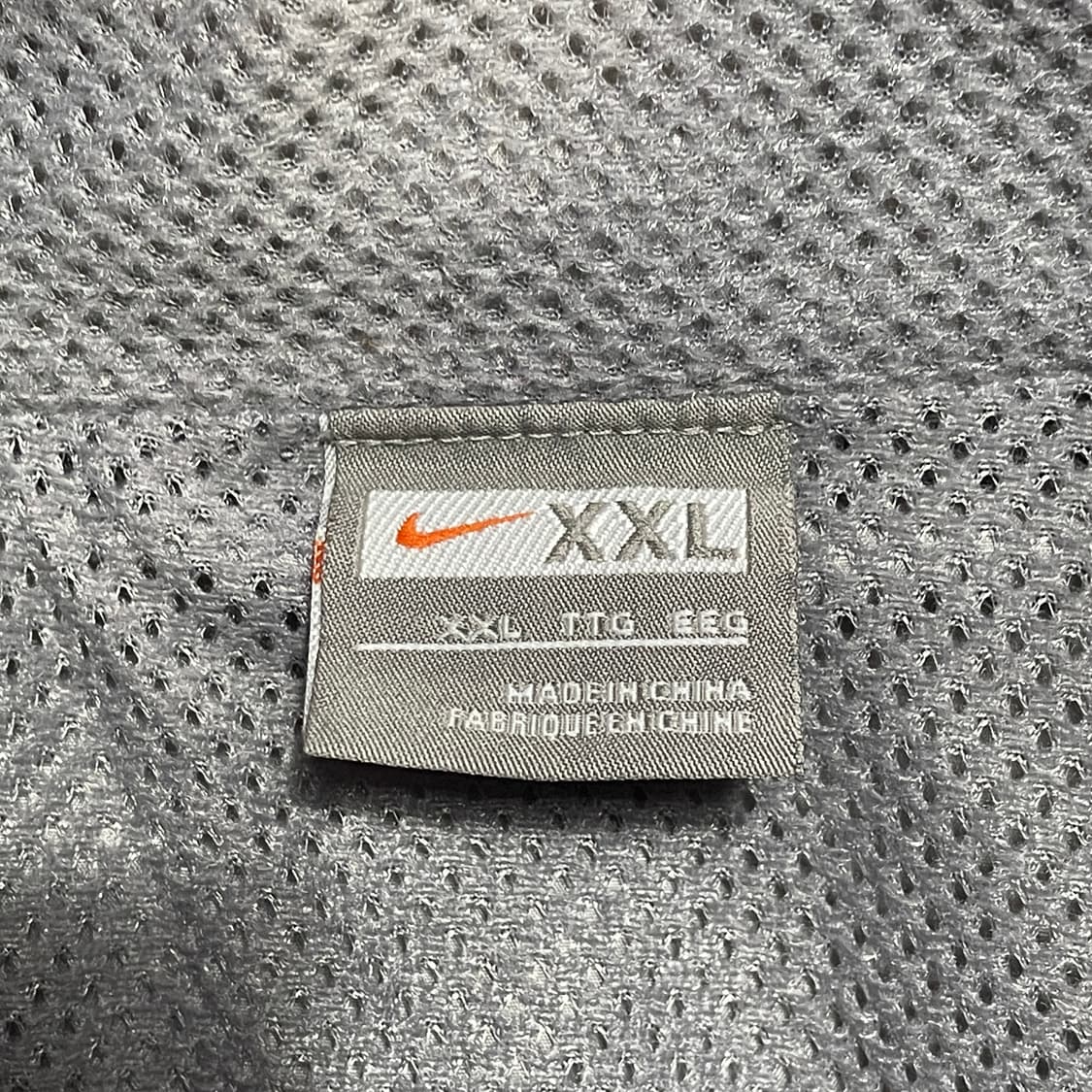 00s 나이키 올드스쿨 사이드로고 라이트 그레이 오버핏 바람막이 XXL 상품이미지6