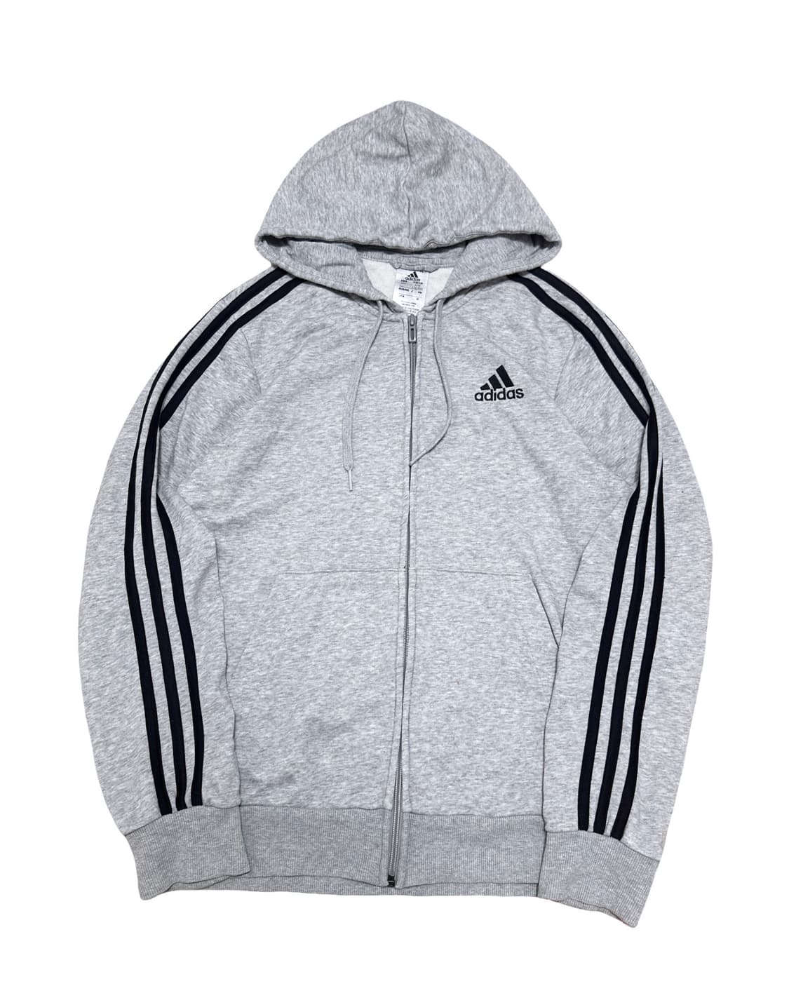 아디다스 삼선 회색 후드집업 상품이미지1