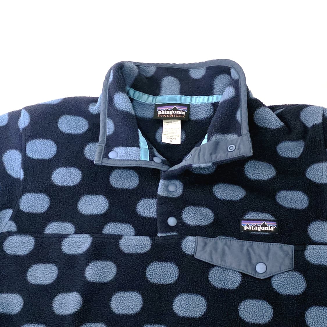 [W/M] 파타고니아 신칠라 스냅티 블루 폴카닷 상품이미지4