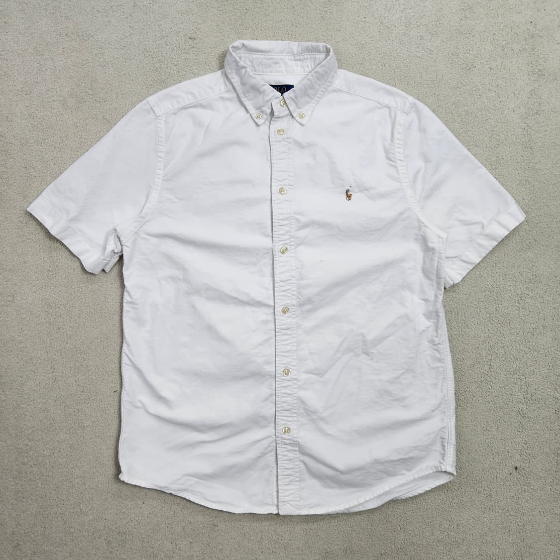 폴로 랄프 로렌 신형 QR 반팔 화이트 셔츠 XL18-20 상품이미지2