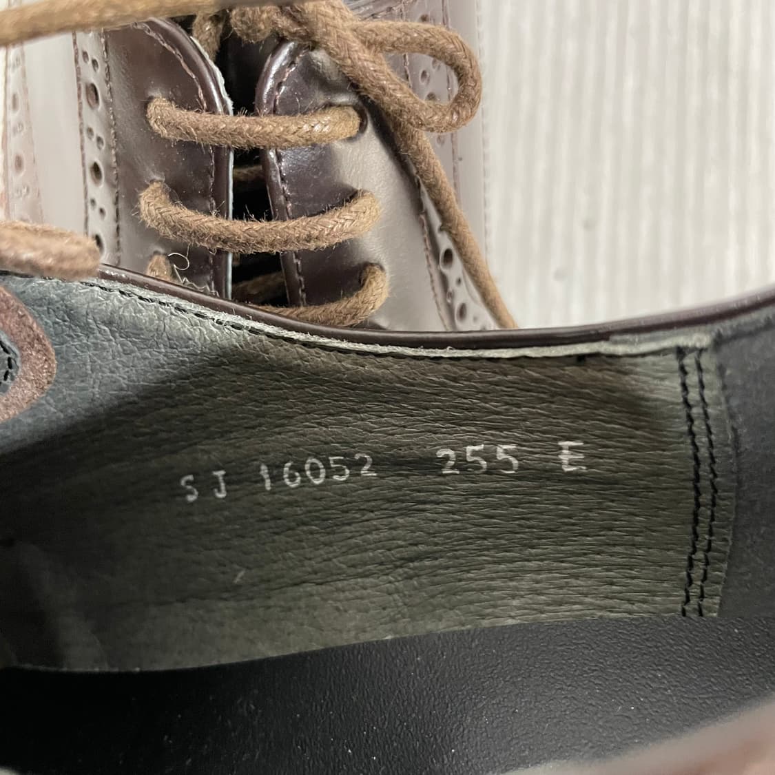 810) 금강 윙팁 레이스업 구두 255mm 상품이미지8