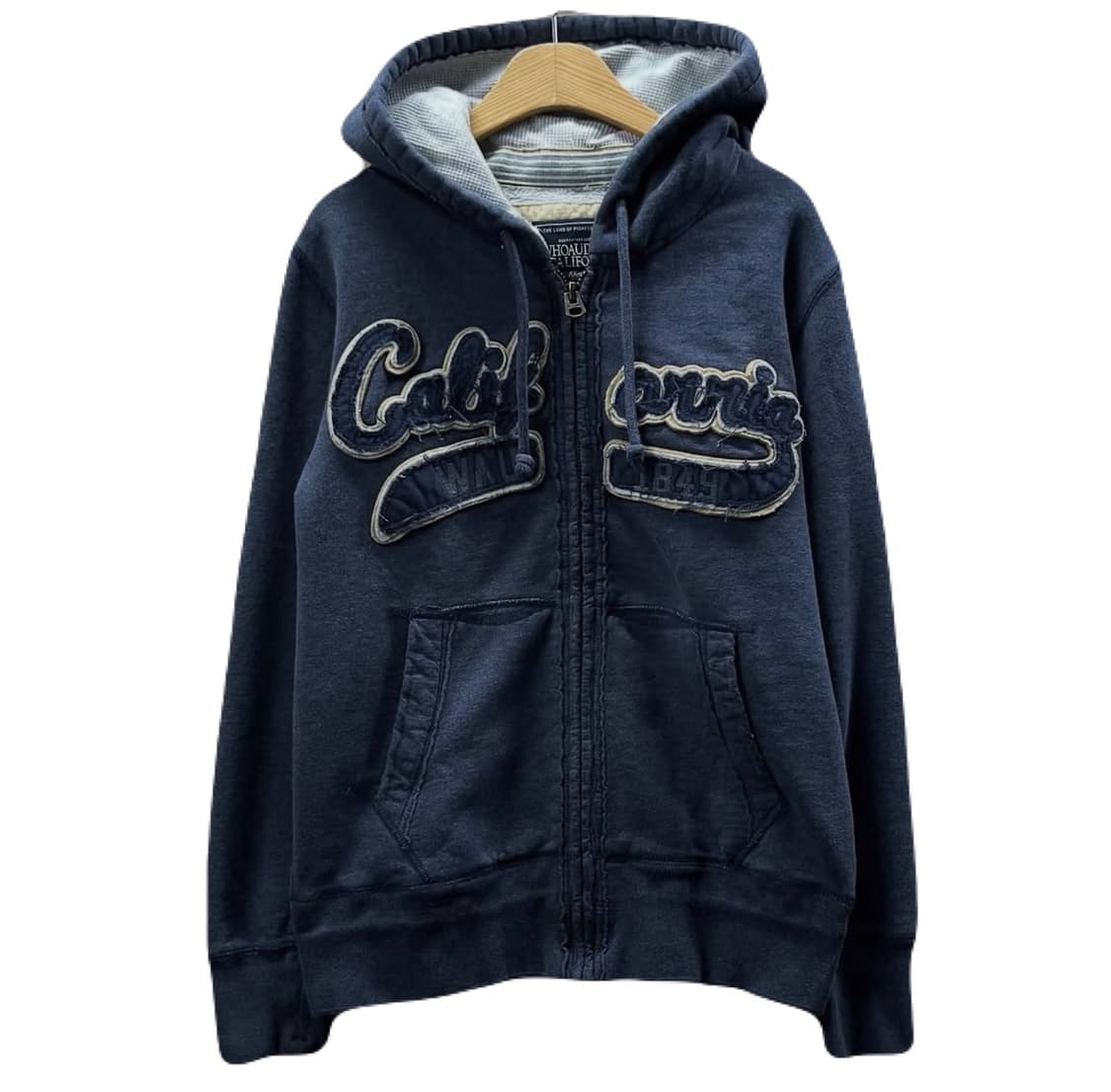 후아유 빈티지 네이비 후드집업 상품이미지1