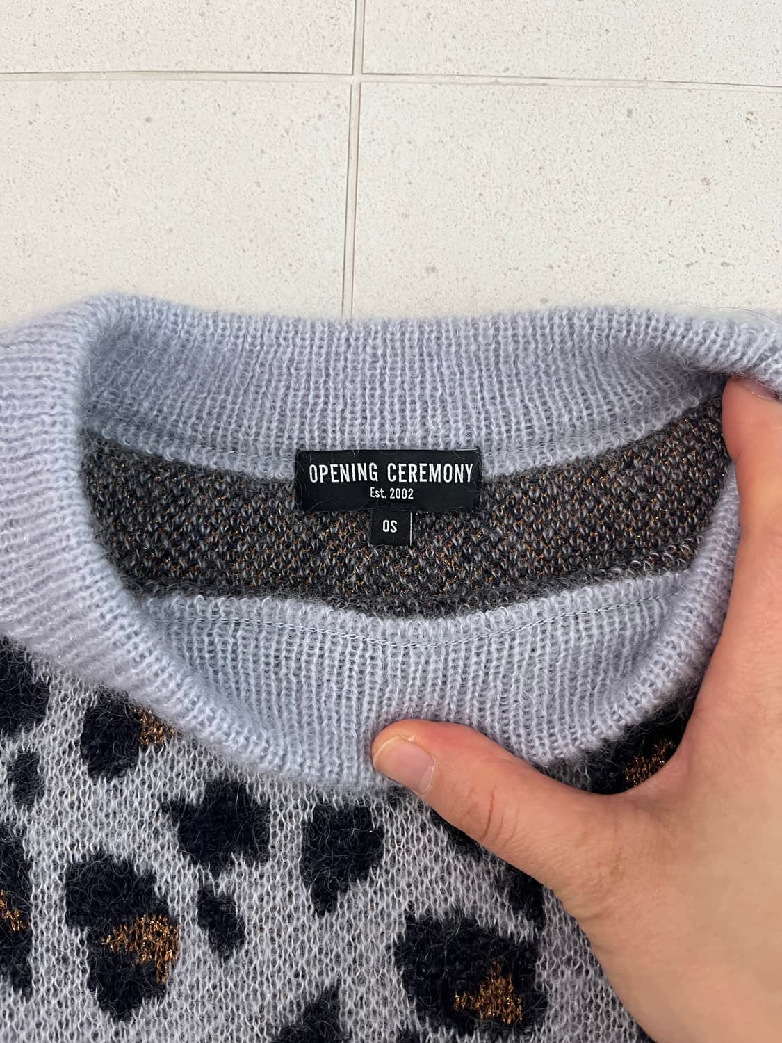 오프닝 세레모니 opening ceremony 레오파드 니트 상품이미지2