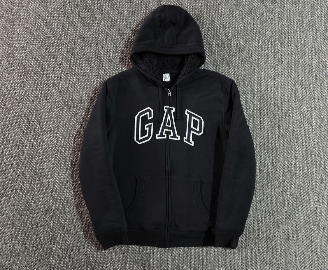 갭 GAP 보아털 블랙 후드집업
 상품이미지1