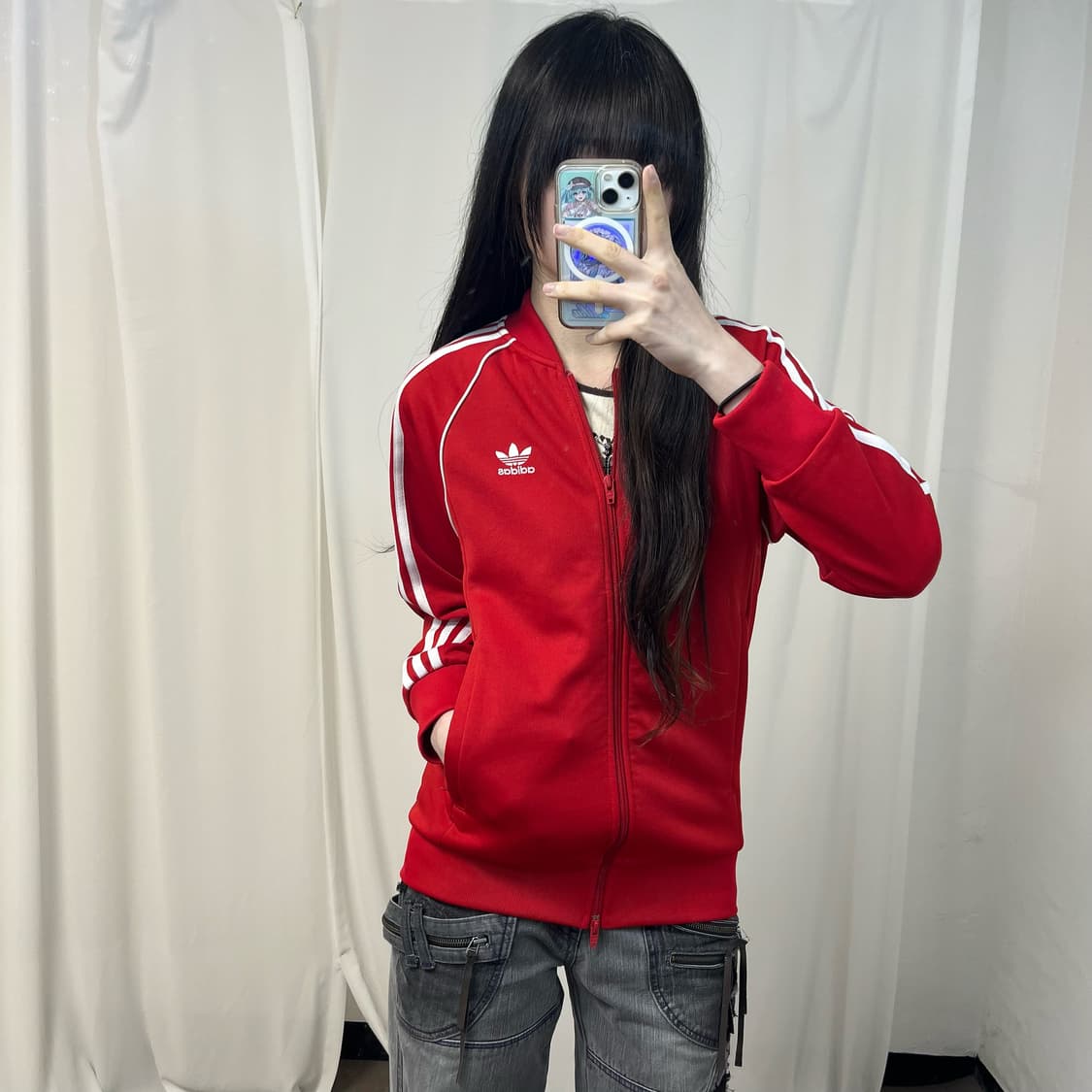 Adidas red Superstar two-way jersey 상품이미지2