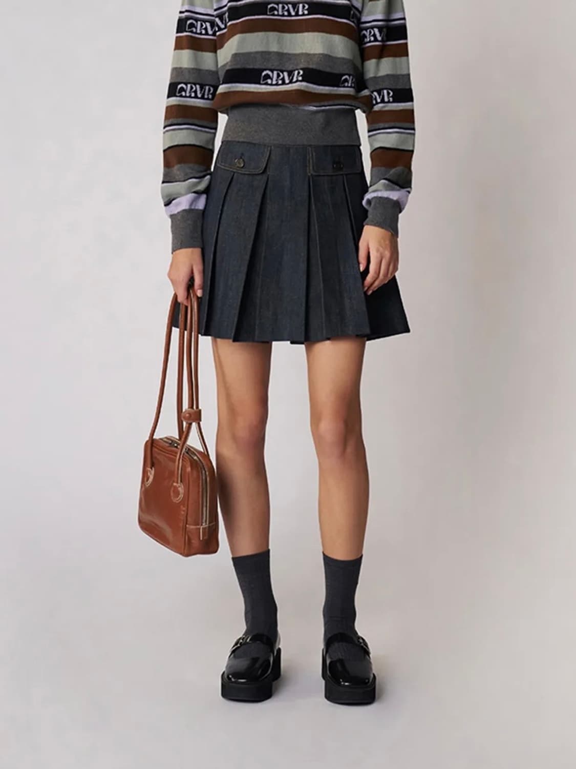 그로브 데님 데이브 스커트 M 상품이미지2