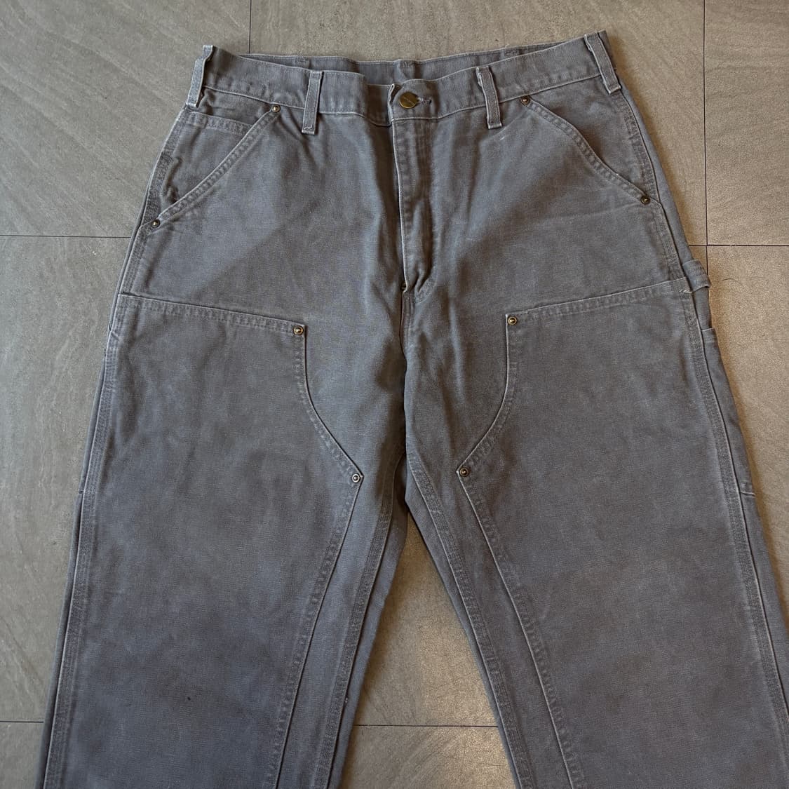 칼하트 정품 그레이 더블니 팬츠 바지 상품이미지2