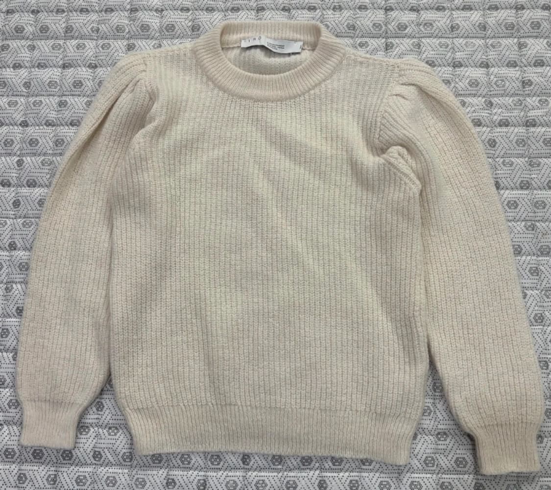 한섬 이로 IRO 아이보리 오버핏 퍼프 니트 ~55 상품이미지1