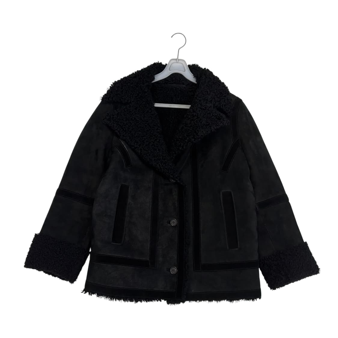 닐바렛 소가죽 무스탕 국내 백화점 택 상품이미지1