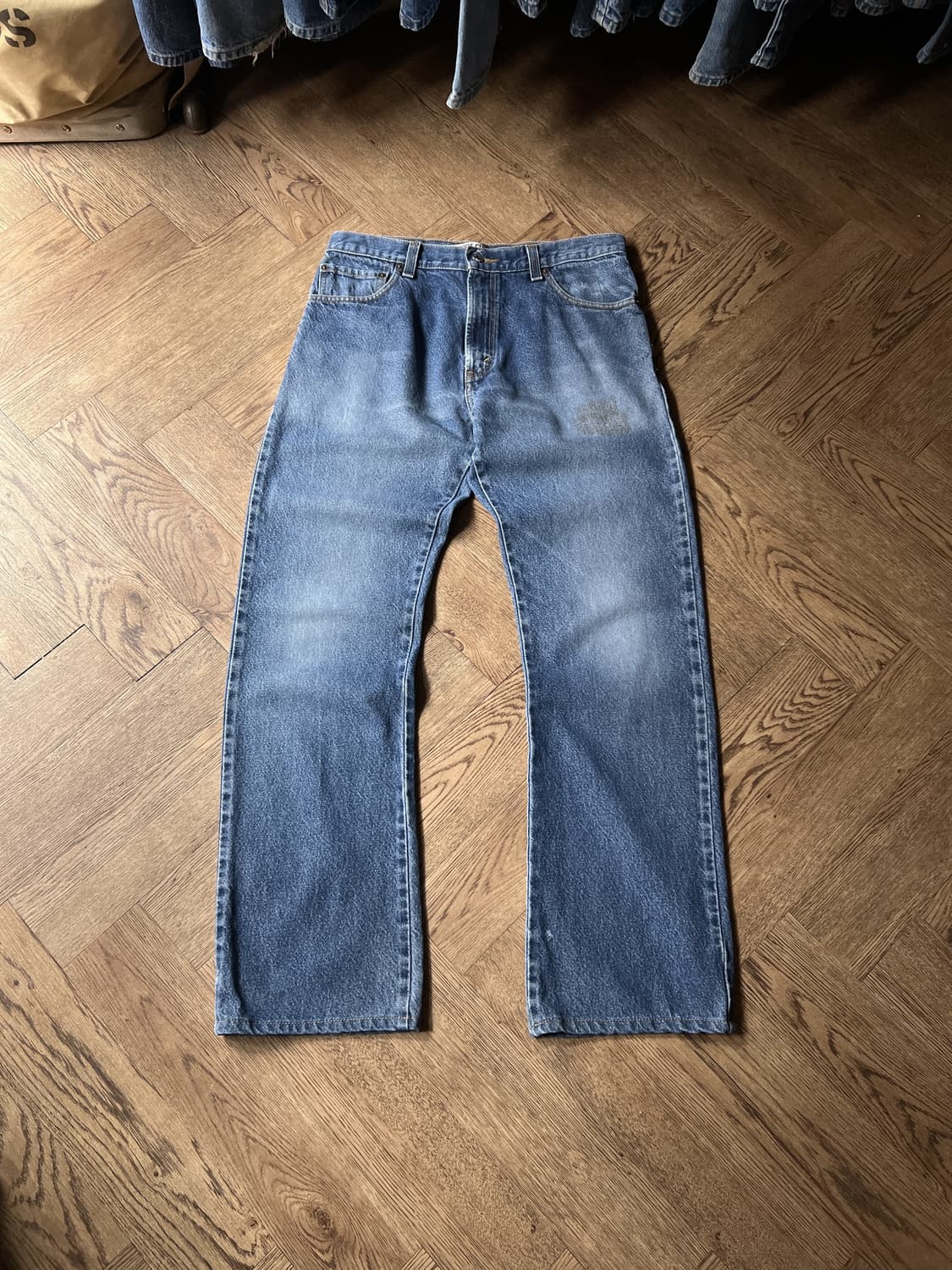 [34]00's 리바이스 USA 517 빈티지 워싱 플레어핏 데님 팬츠 상품이미지2