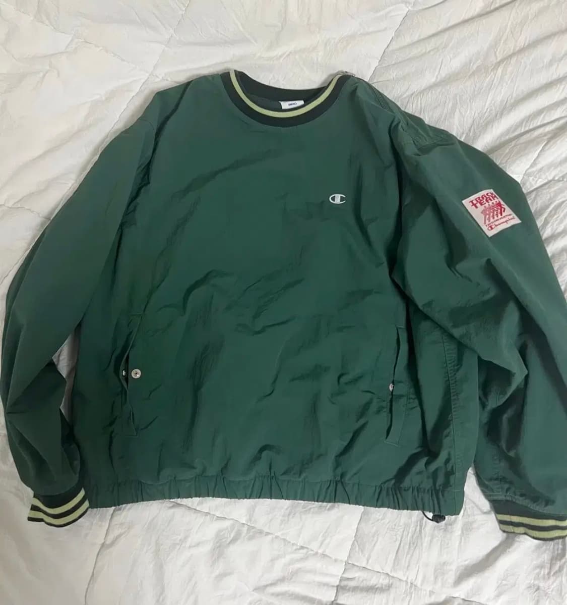 챔피온X디네뎃 우븐 맨투맨 상품이미지1