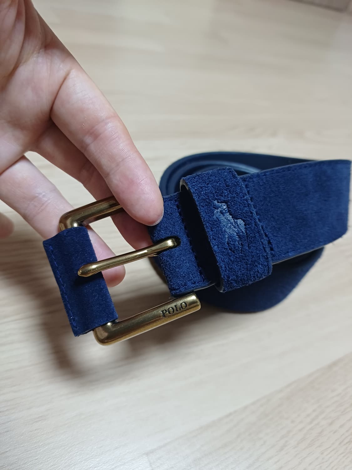 폴로 랄프로렌 스웨이드 벨트 가죽 네이비 polo rrl 상품이미지8