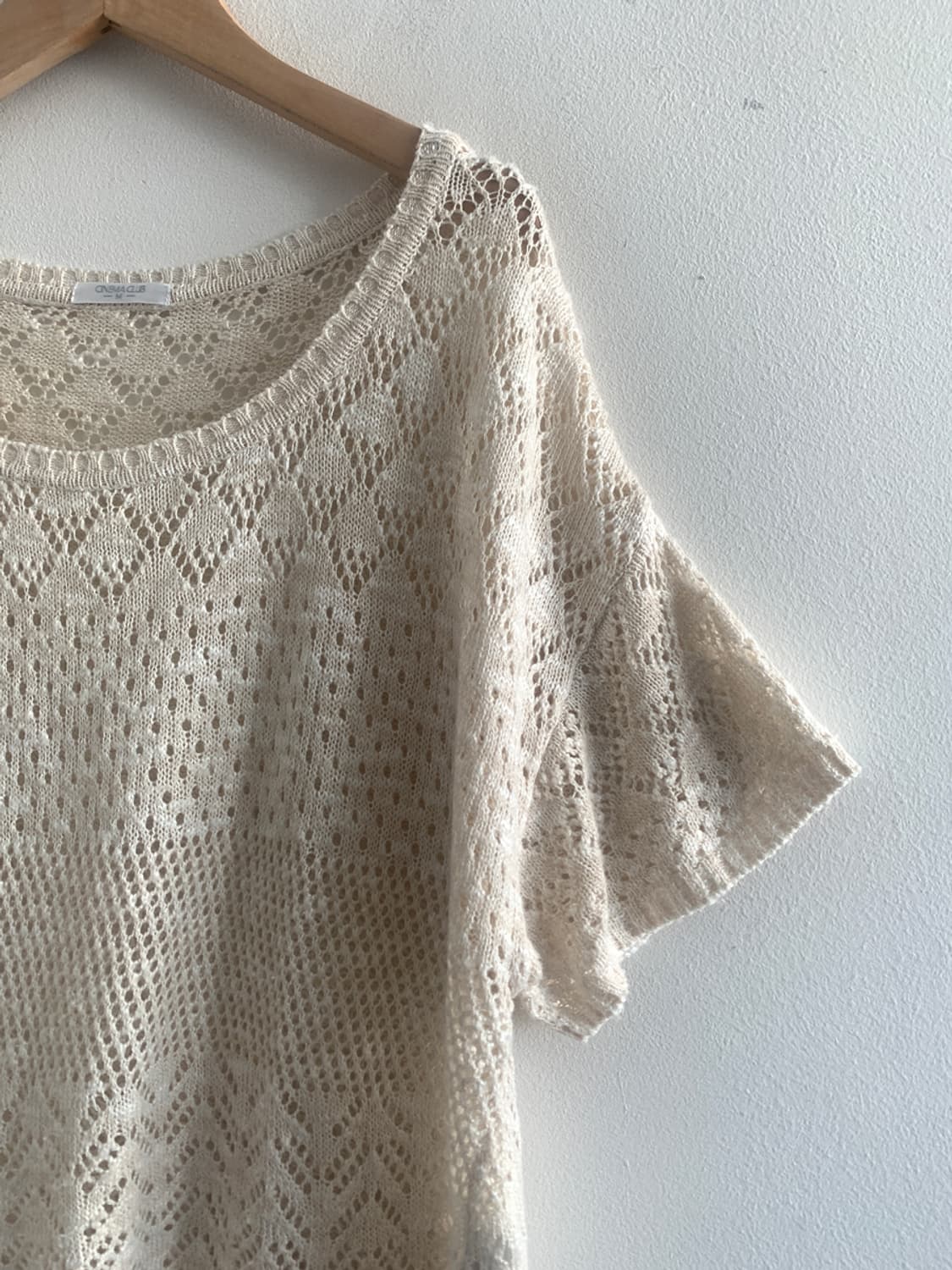 Punching u neck lace knit 상품이미지4