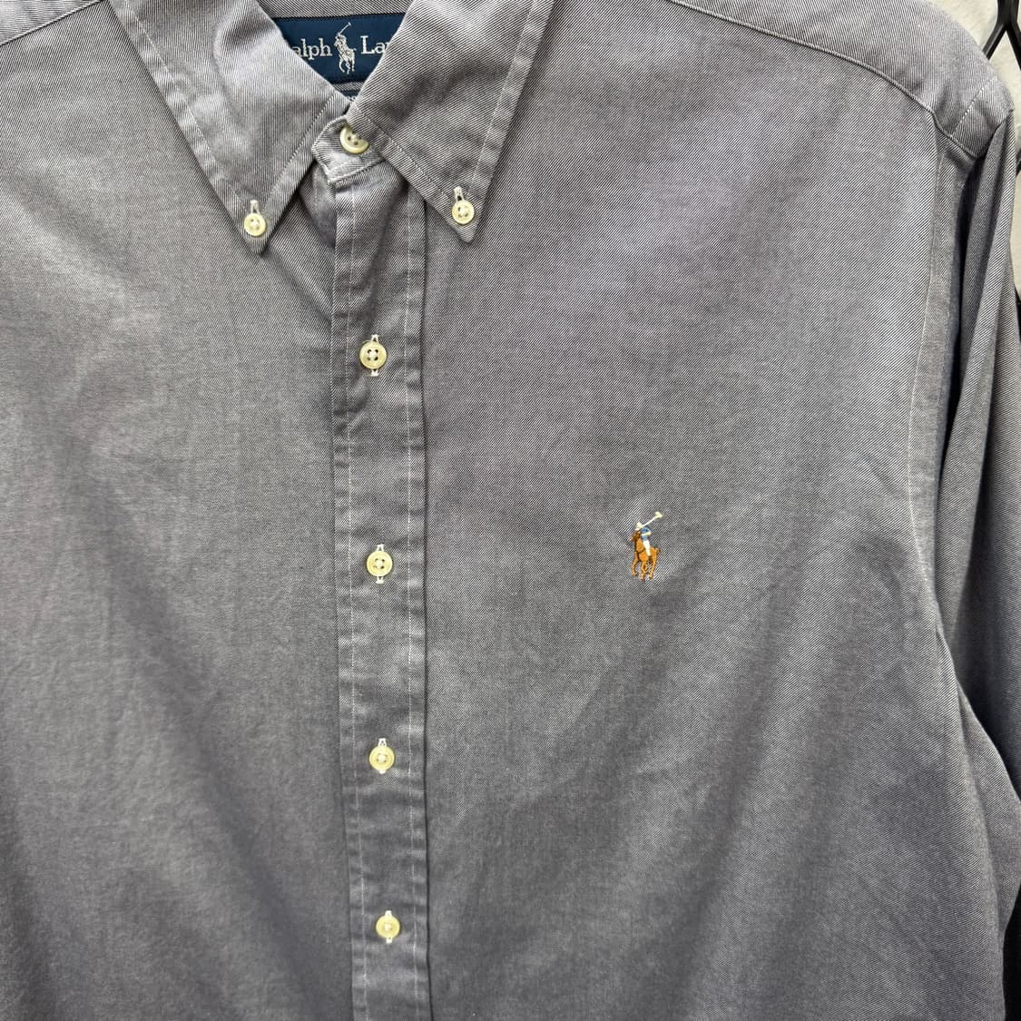 폴로 랄프로렌 솔리드 긴팔 셔츠 멀티포니 포인트 그레이 상품이미지5