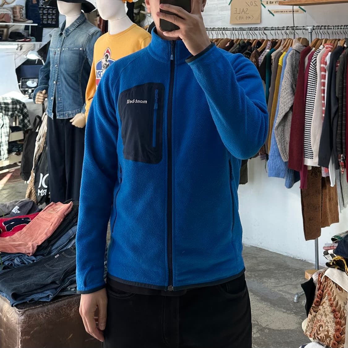 (착용컷) mont bell 플리스 자켓 (남성용 98) 상품이미지3