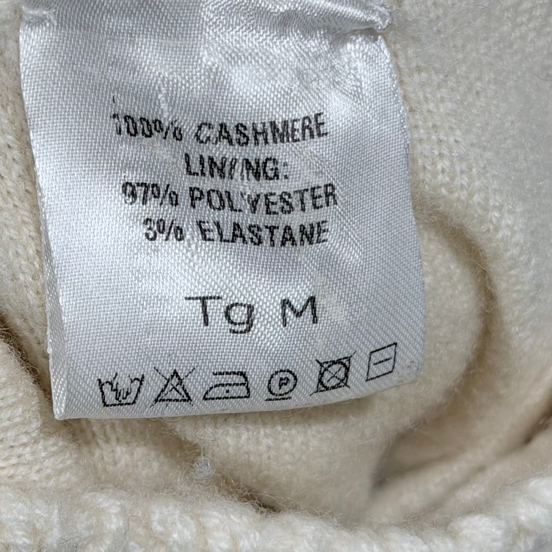 (A+/M) / 키톤 캐시미어 케이블 니트 후드집업 아이보리 상품이미지7