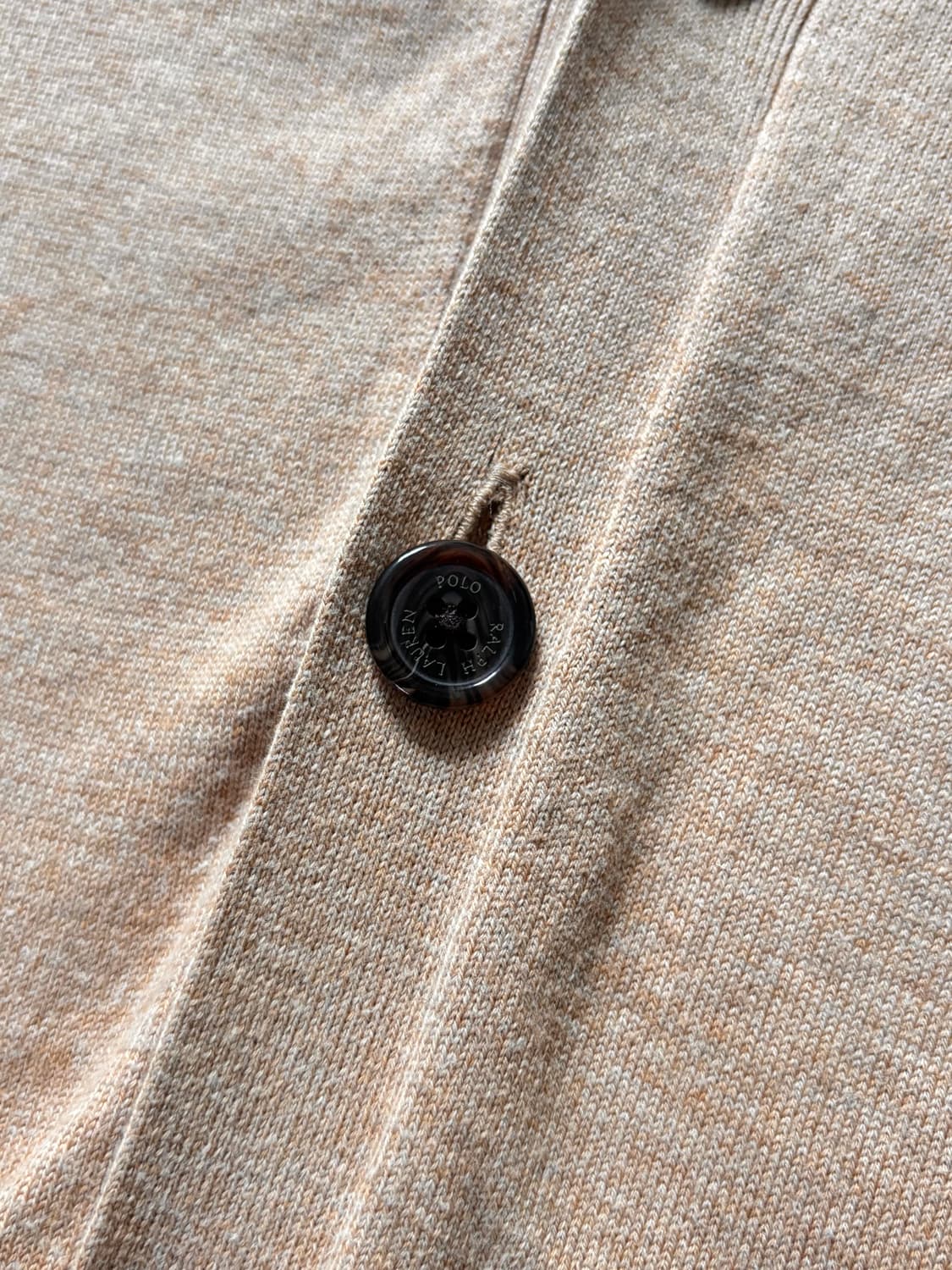 Polo 폴로 랄프로렌 베이지 컬러 피마코튼 브이넥 가디건 상품이미지8