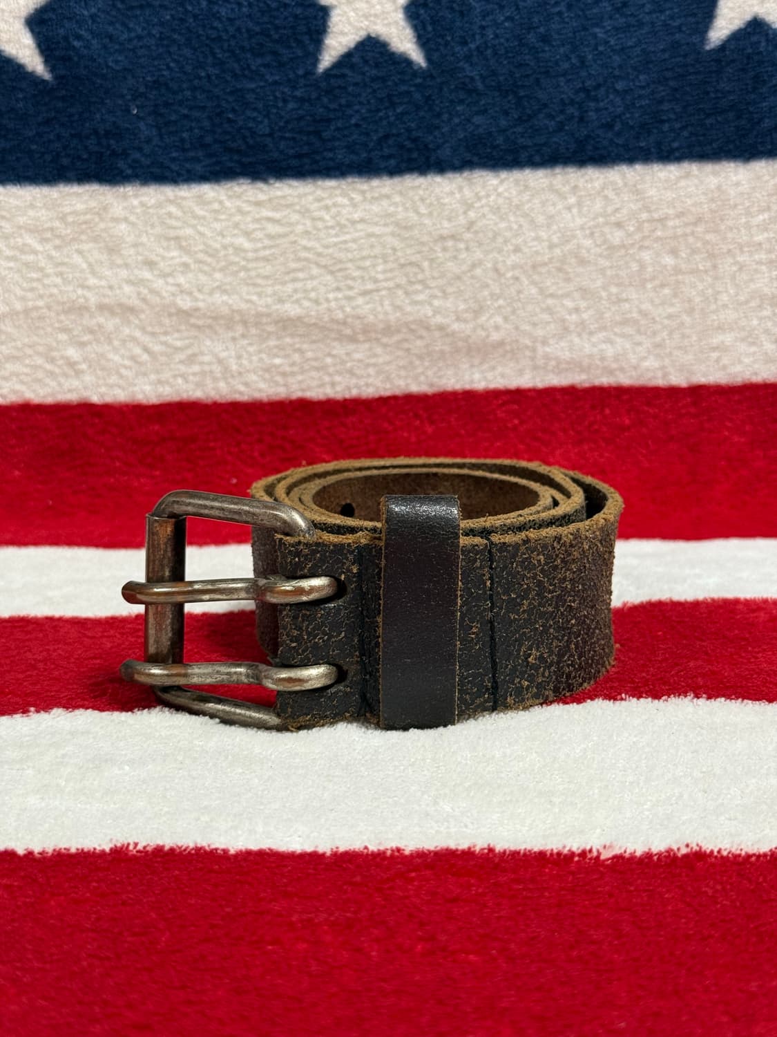 빈티지레더벨트 vintage leather belt 가죽벨트 투홀  상품이미지1