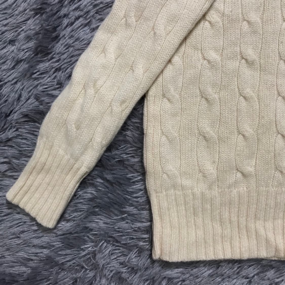 [[XS, A급] 폴로(POLO)랄프로렌 캐시미어 꽈배기 니트@253 상품이미지3