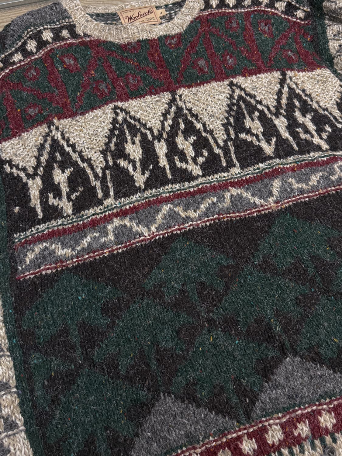 울리치 winterlichem 오버 프린트 니트 상품이미지5