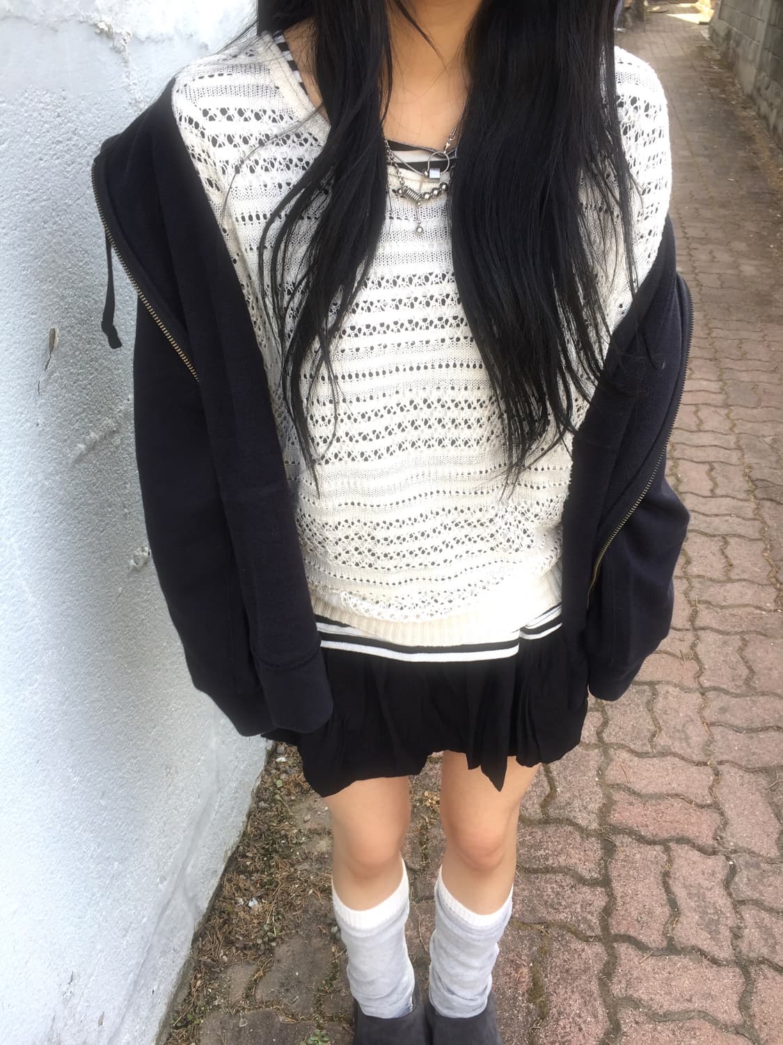 빈티지 후드 코디세트 상품이미지3