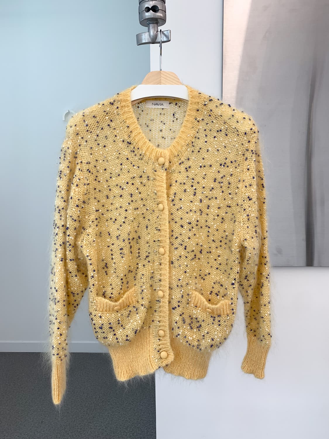  JPN 모헤어 니트 가디건 W100-105 상품이미지4