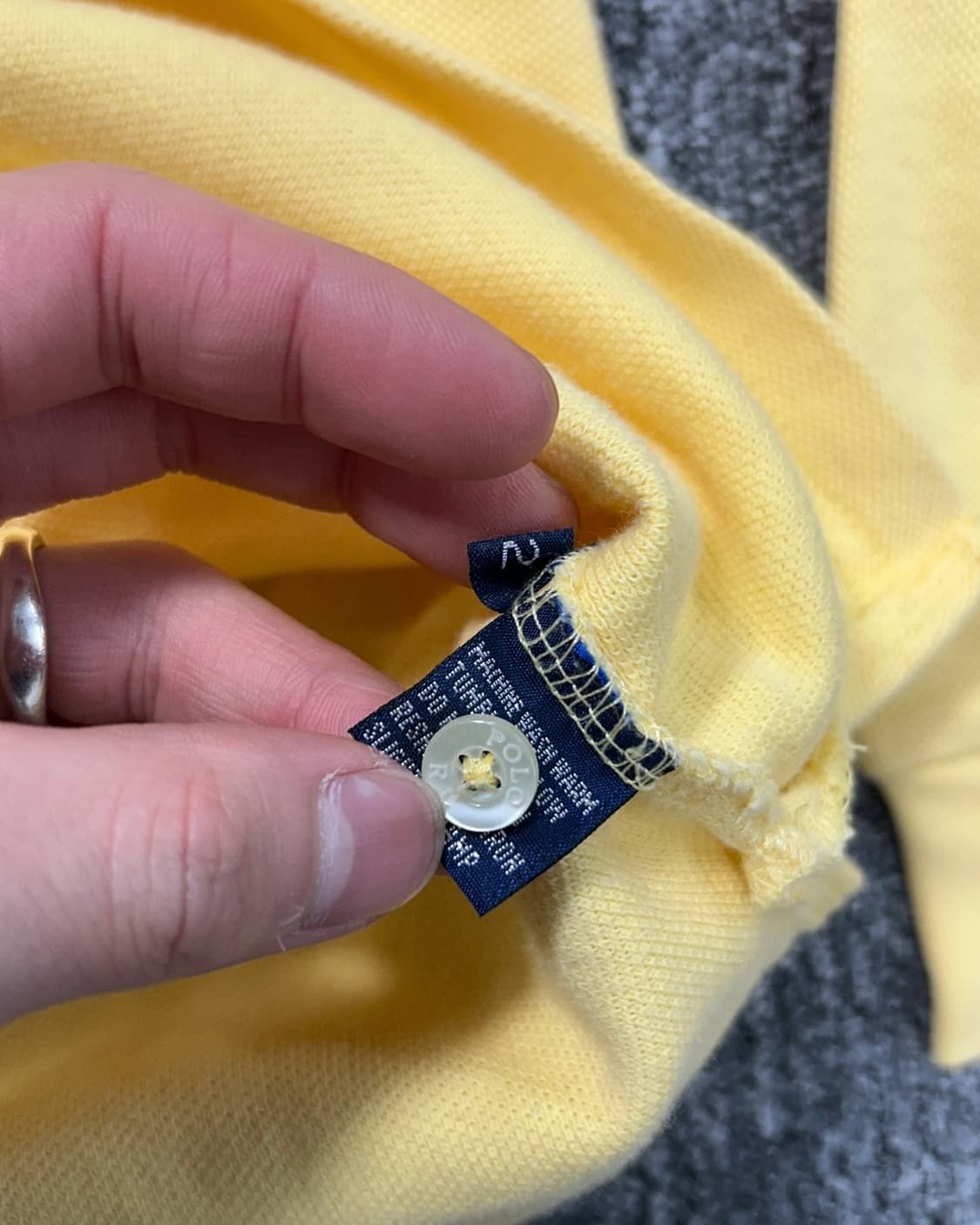 폴로 랄프로렌 옐로우 긴팔 PK 카라티  상품이미지8