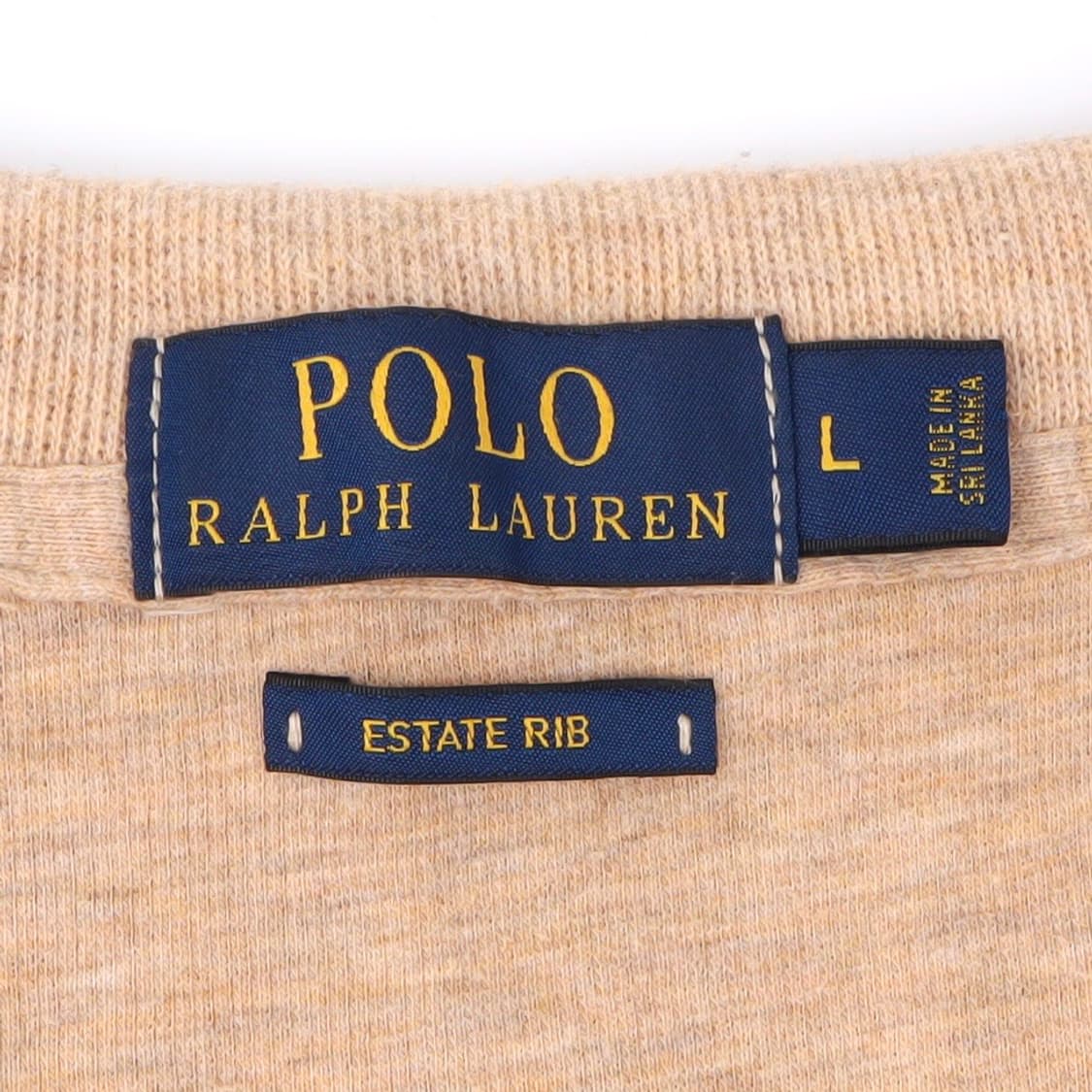 폴로 랄프로렌 베이지 하프집업 에스테이트 리브 니트 상품이미지8