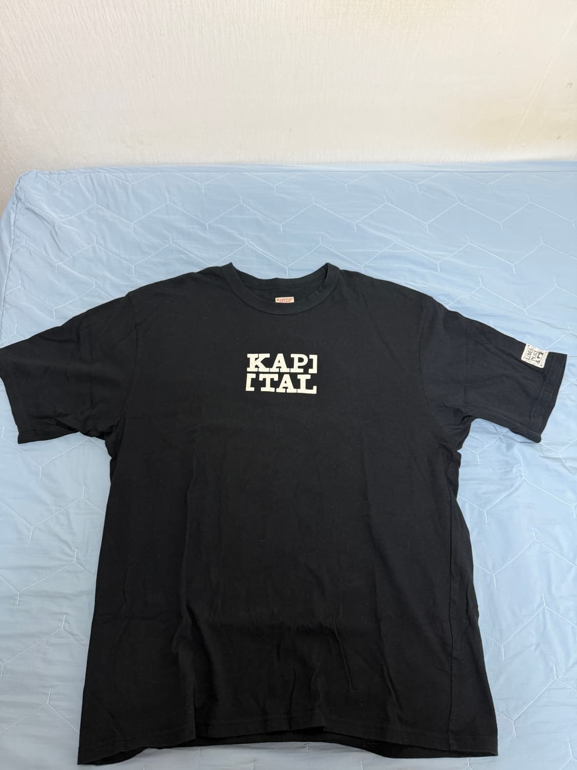 캐피탈 루키 크루넥 로고 티셔츠  블랙 xl 상품이미지2