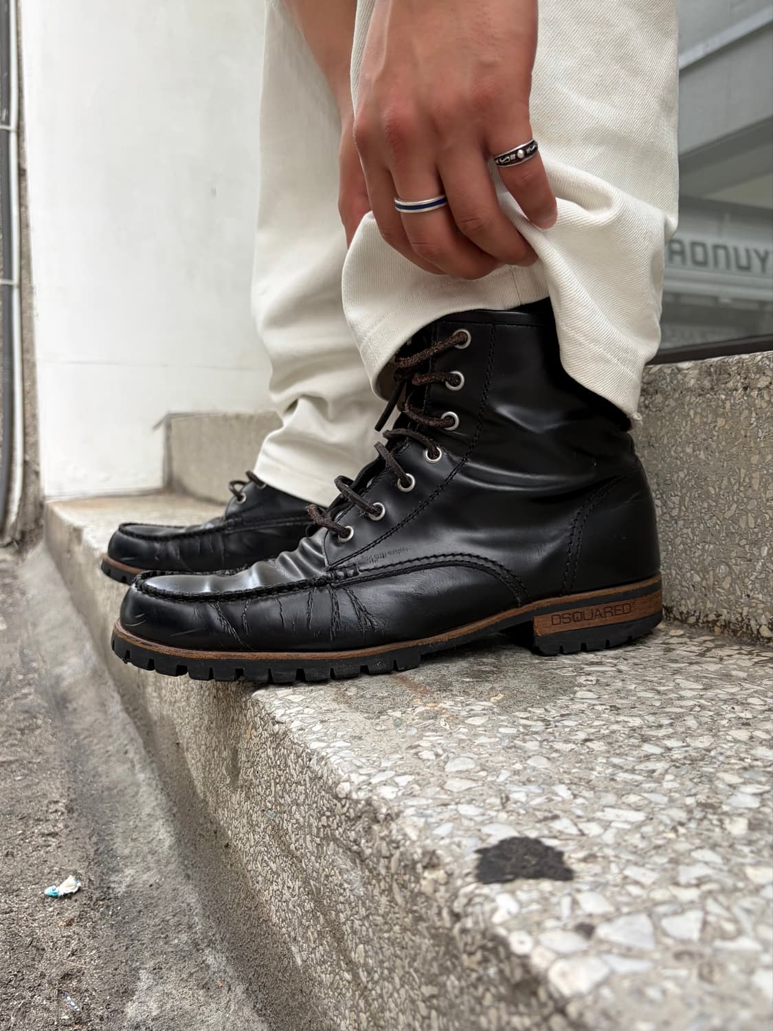Dsquared2 Biker Chunky Lug Sole boots 상품이미지4