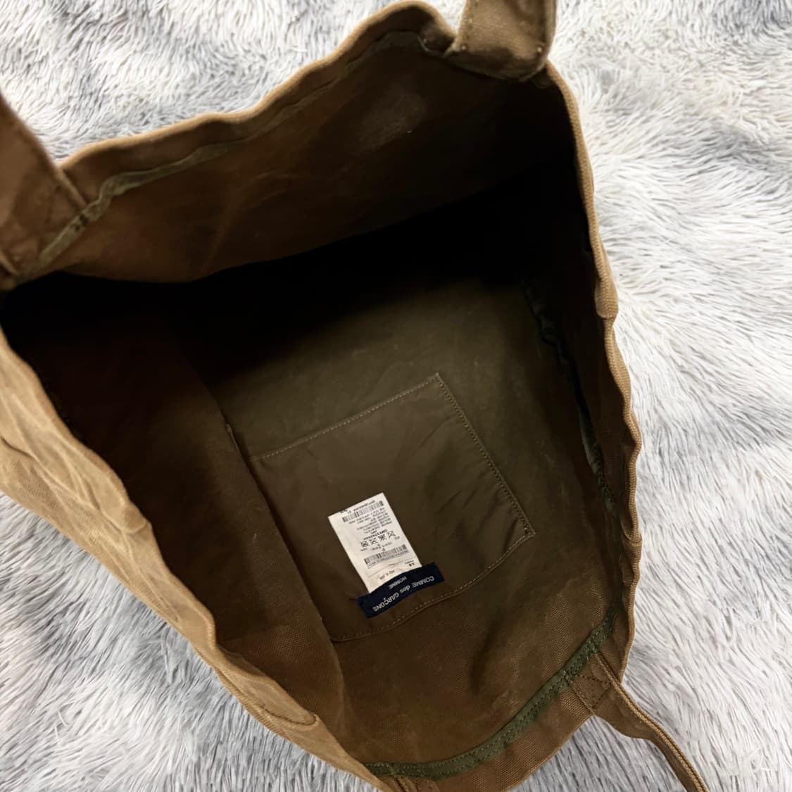 꼼데가르송 옴므 캔버스 토트백 상품이미지6