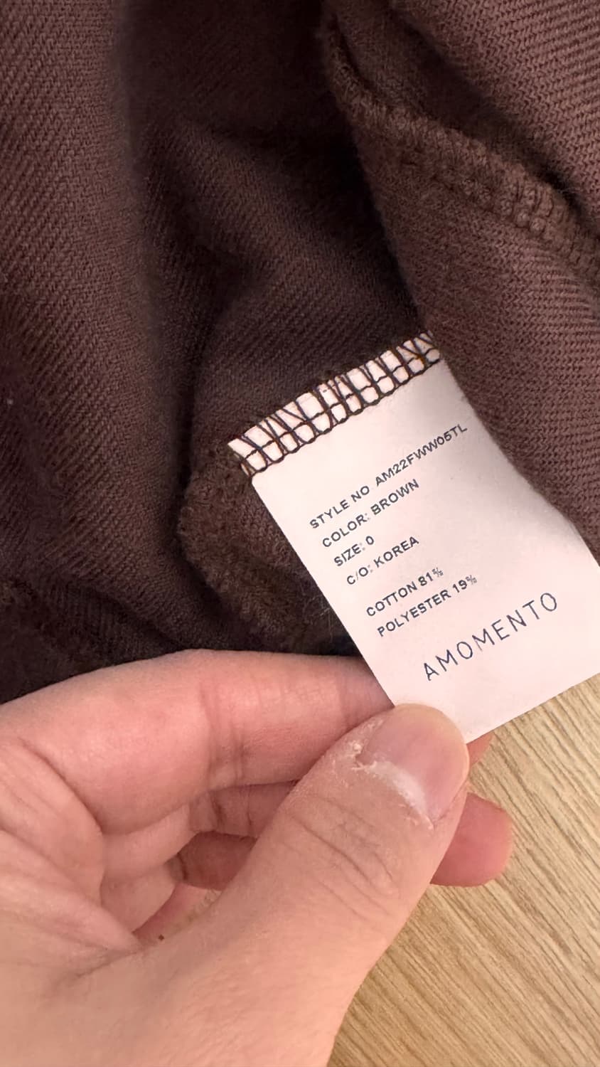 아모멘토 벨루아 롱슬리브  상품이미지2