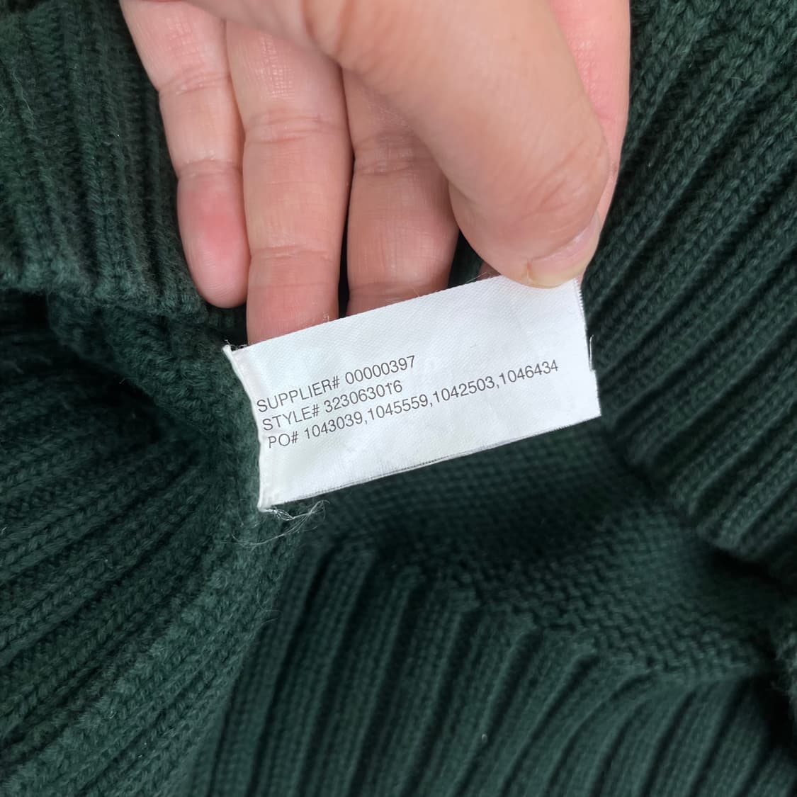 95 폴로 랄프로렌 코튼 그린 니트 상품이미지4