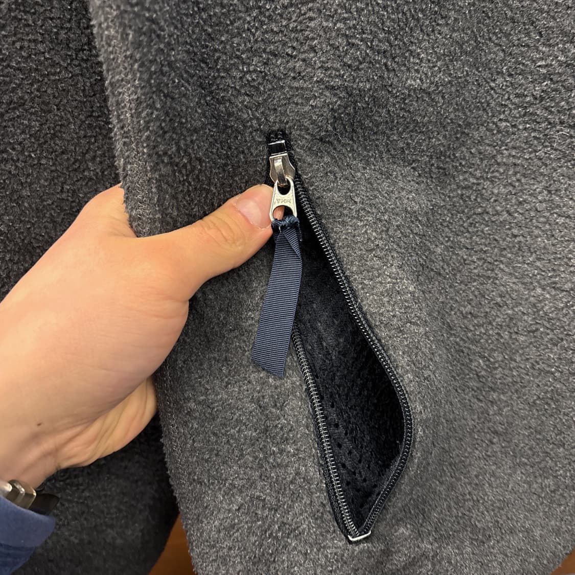 90s 파타고니아 미국생산 신칠라 딥파일 플리스 집업자켓 차콜 N890 상품이미지5