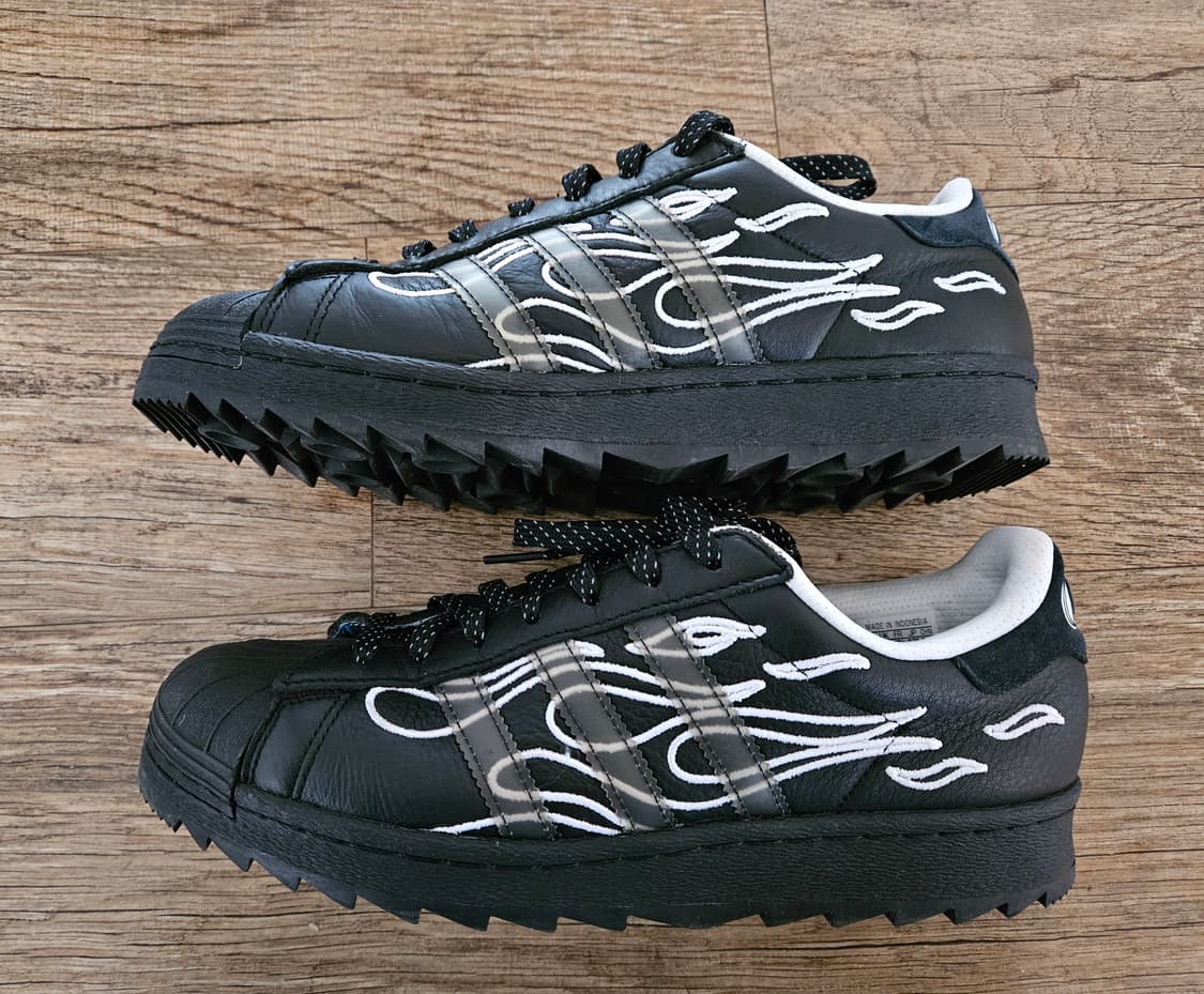 [275]  아디다스 NSRC 슈퍼스타 리플 코어 블랙 상품이미지3