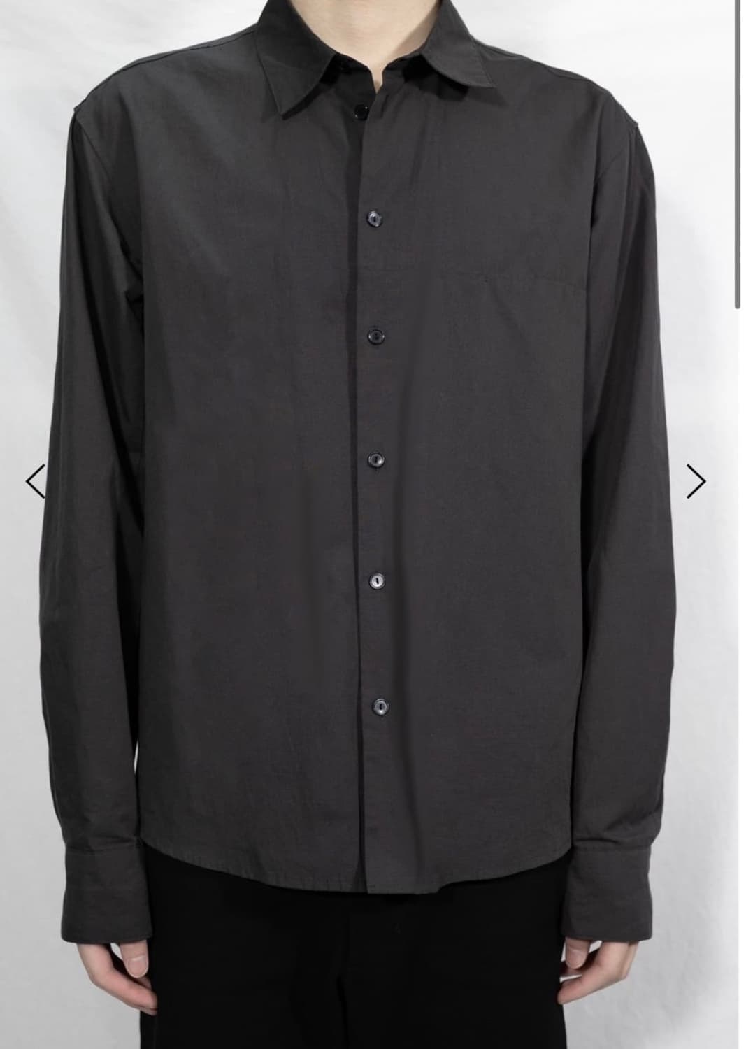 LES pin shirt (charcoal) 2사이즈 상품이미지1