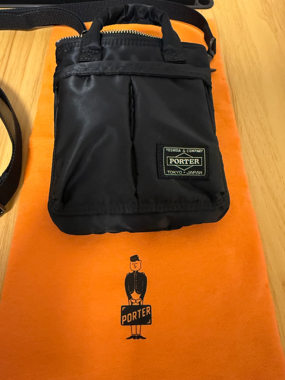 요시다 포터 하울 헬멧백 미니 숄더백(크로스백) 블랙 상품이미지3