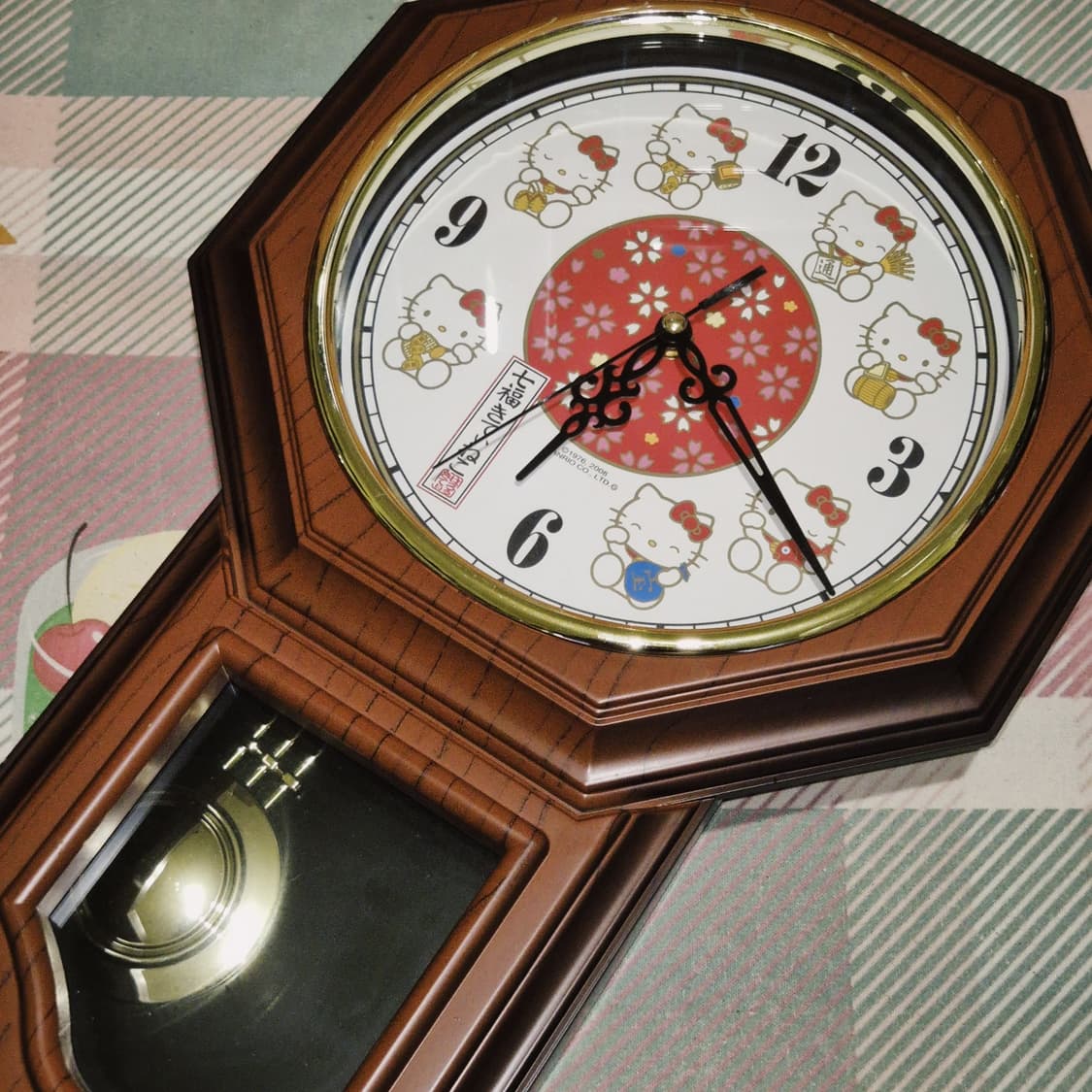 08s 레어 칠복 키티 레트로 괘종 벽시계 상품이미지8