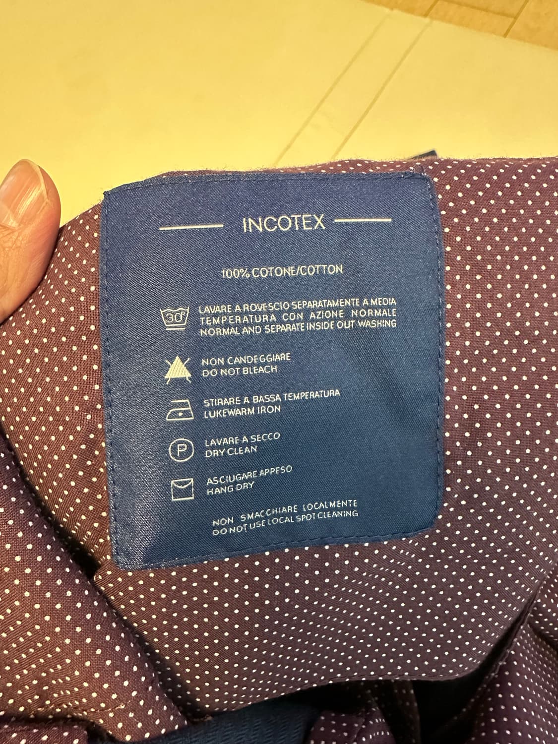 인코텍스 네이비 면 팬츠 / 44 상품이미지8