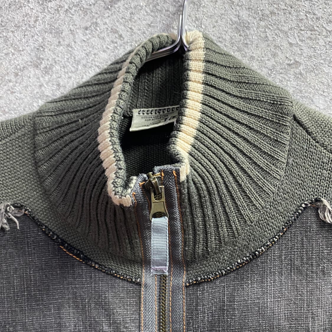 jpn빈티지 68데님 니트집업 자켓 B4288 상품이미지6