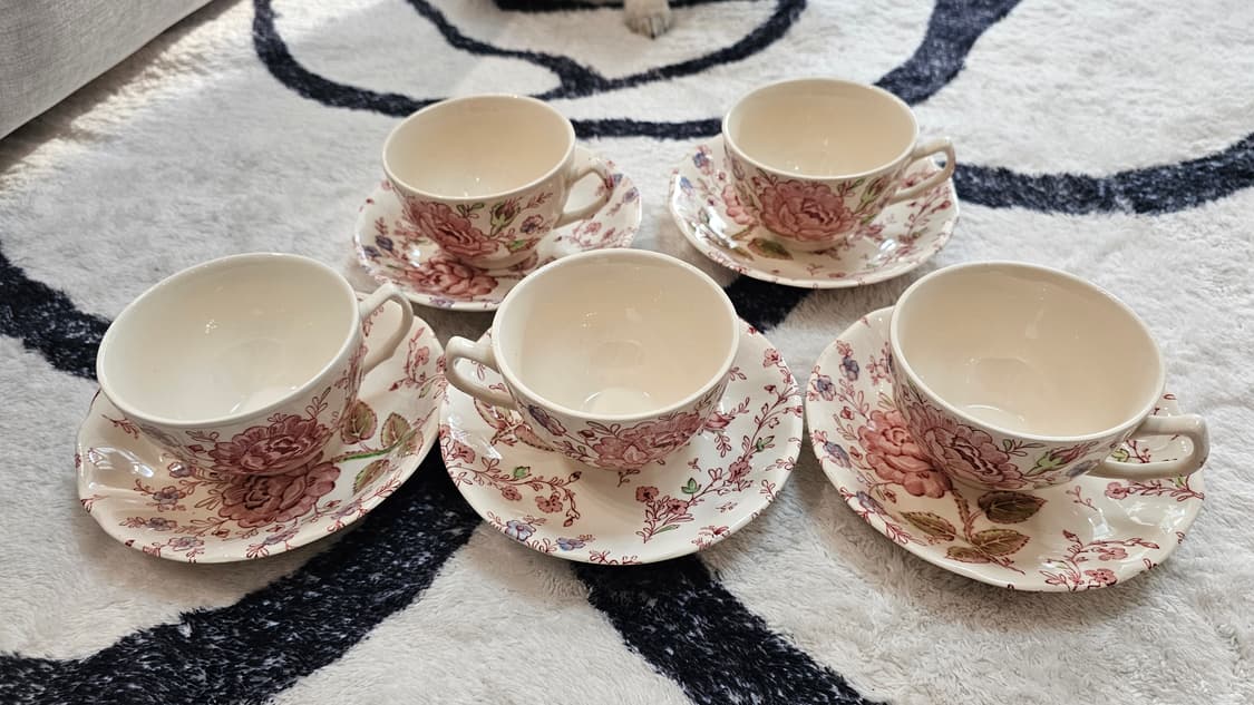 (빈티지)영국 존슨브로 잔듀오 5세트 상품이미지1