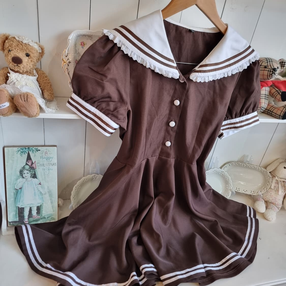 초코브라우니 세라복 원피스 상품이미지2