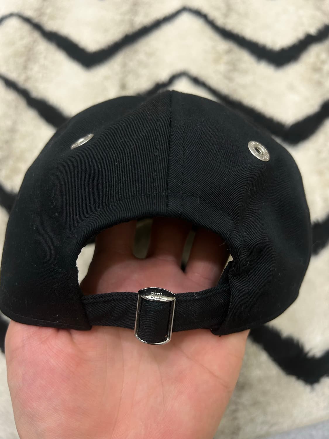 AMI 아미 하트로고 볼캡/블랙 상품이미지4