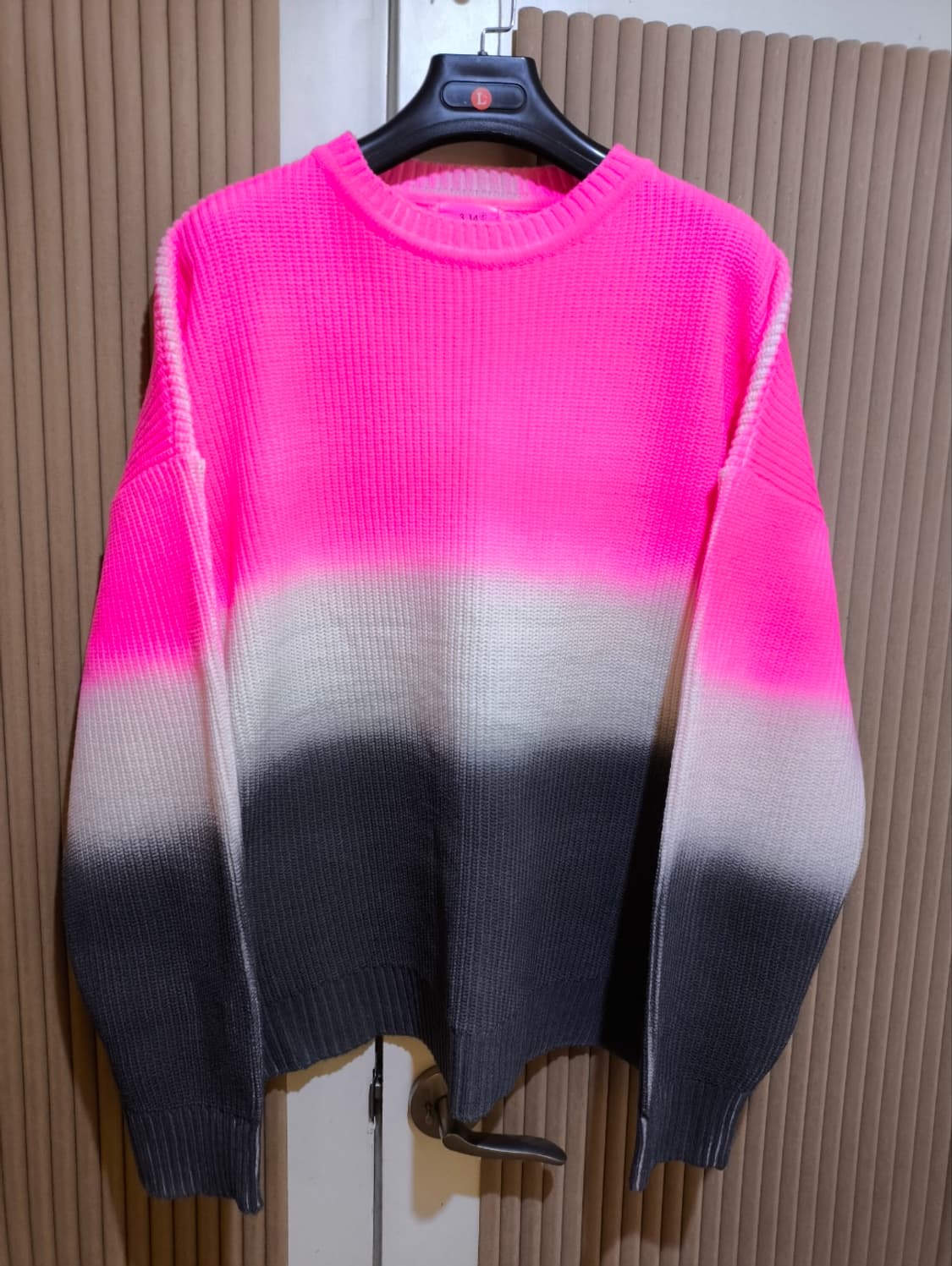 오버핏 프리 3.14 그라데이션 니트 빅사이즈 상품이미지1