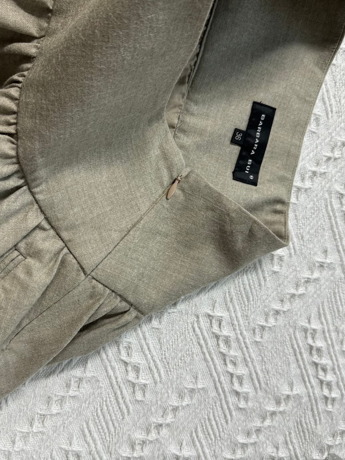 울 레이어드 니트 플라워 모티프 스커트 2pcs SET 상품이미지8