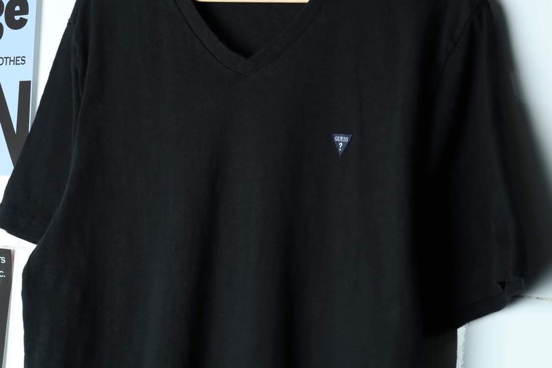 (2XL-3XL) 게스 반팔 티셔츠 블랙 빅사이즈 무지-7AF5 상품이미지5